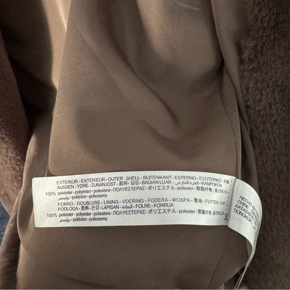 SALE!!! Zara faux fur coat brown RARE - Picture 10 of 11